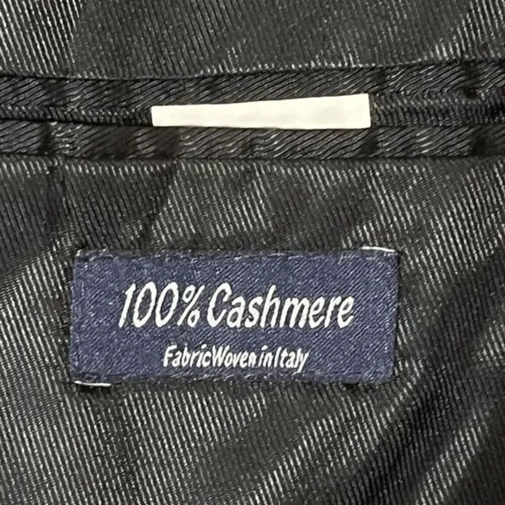 Gianfranco Ruffini Blazer Mens 100% Cashmere Big & Tall 42L Charcoal Gray Jacket